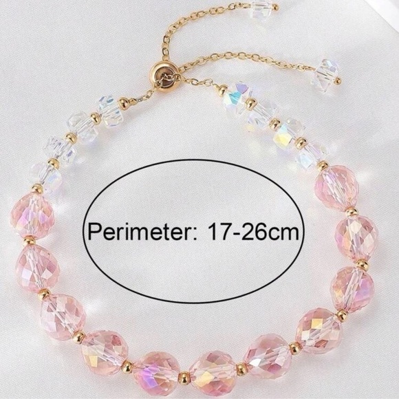 Natural Crystal Beaded Bracelet - Picture 5 of 5